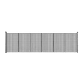 Retractable Baby Gate, 34 inch Tall, Extends up to 110 inch Wide, Retractable Gate for Kids or Pets, Mesh Material, Easy to Install for Indoor St