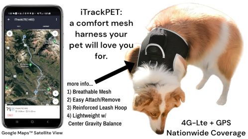 Waterproof Collar Mount Cat Dog GPS Tracking Device with Power Alerts Size:S