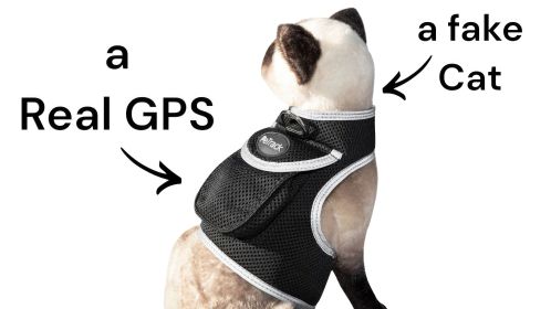 Rechargeable Pet Locator for Cats Portable GPS GSM Tracking Device NEW Size:M