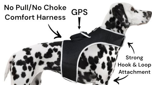 Pocket GPS Tracking Devices for Pets with Movement Sensor + Mobile App Size:L