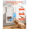 Pet Door, Medium, with Double Magnetic Flaps and Metal Frame, Strong and Weatherproof Dog Door for Interior and Exterior Doors, Easy to Install