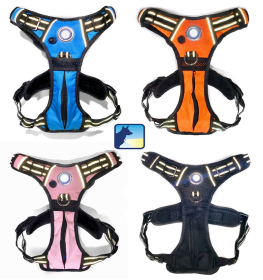 Headlight Harness, Dog Harness with Built In LED Light (Color: Black, size: XSmall)