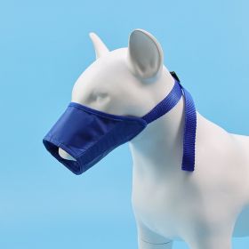 2pcs Dog Mouth Cover Adjustable Anti bite; Anti bark; Anti accidental Eating Dog Mask (colour: blue, Specifications: 6 # mouth circumference 22cm)