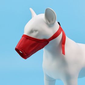 2pcs Dog Mouth Cover Adjustable Anti bite; Anti bark; Anti accidental Eating Dog Mask (colour: red, Specifications: 1 # mouth circumference 12cm)