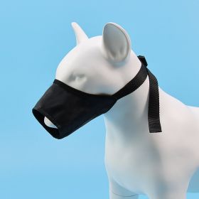 2pcs Dog Mouth Cover Adjustable Anti bite; Anti bark; Anti accidental Eating Dog Mask (colour: black, Specifications: 3 # mouth circumference 16cm)