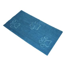 DGS Dirty Dog Doormat Runner Almond 60" x 30" x 2" (Color: Aqua)