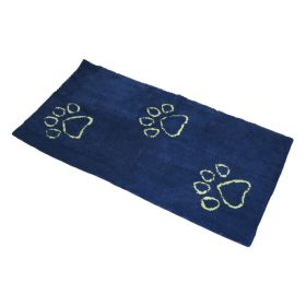 DGS Dirty Dog Doormat Runner Almond 60" x 30" x 2" (Color: Marine/Lime Green)