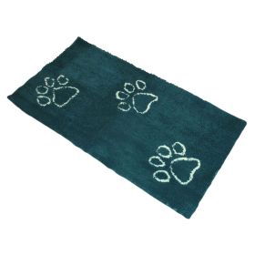 DGS Dirty Dog Doormat Runner Almond 60" x 30" x 2" (Color: Petrol/Turquoise)