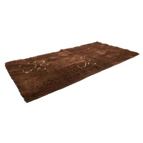 DGS Dirty Dog Doormat Runner Almond 60" x 30" x 2" (Color: Mocha Brown)